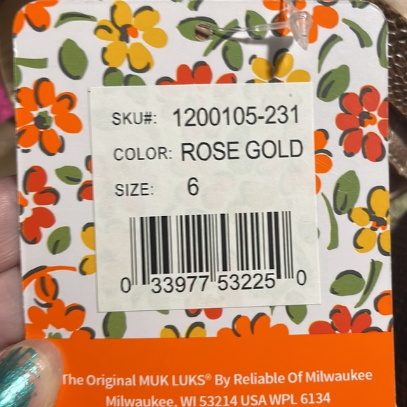 Mukluks Rose Gold Snake Sandal - Picture 5 of 5